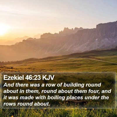 Ezekiel 46:23 KJV Bible Verse Image