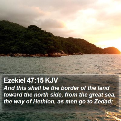 Ezekiel 47:15 KJV Bible Verse Image