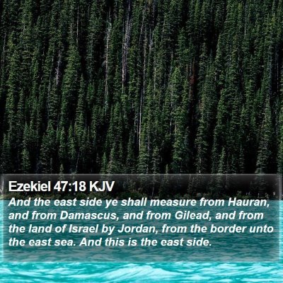 Ezekiel 47:18 KJV Bible Verse Image