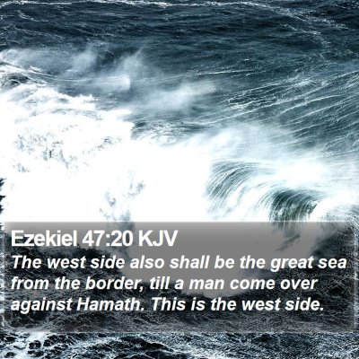 Ezekiel 47:20 KJV Bible Verse Image