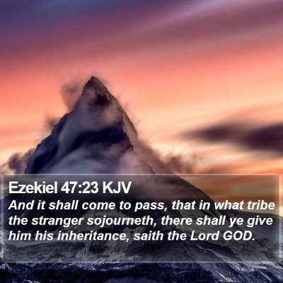 Ezekiel 47:23 KJV Bible Verse Image