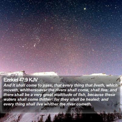 Ezekiel 47:9 KJV Bible Verse Image