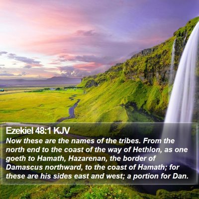 Ezekiel 48:1 KJV Bible Verse Image