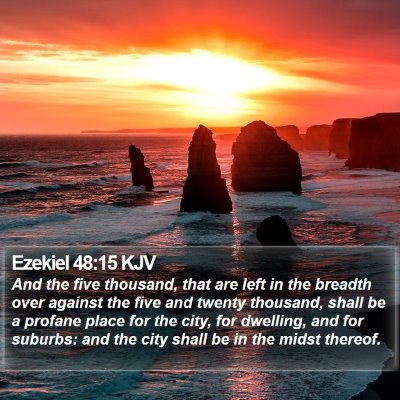 Ezekiel 48:15 KJV Bible Verse Image