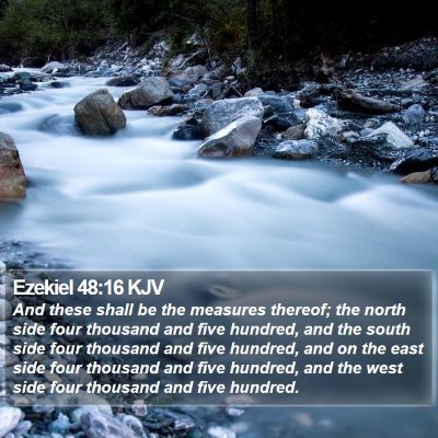 Ezekiel 48:16 KJV Bible Verse Image
