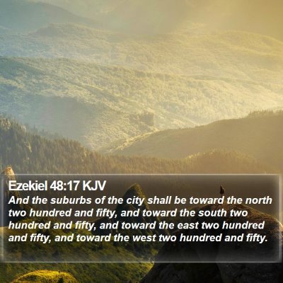 Ezekiel 48:17 KJV Bible Verse Image