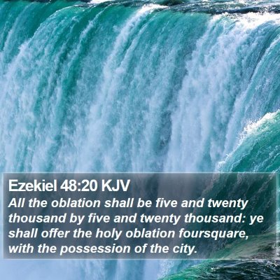 Ezekiel 48:20 KJV Bible Verse Image