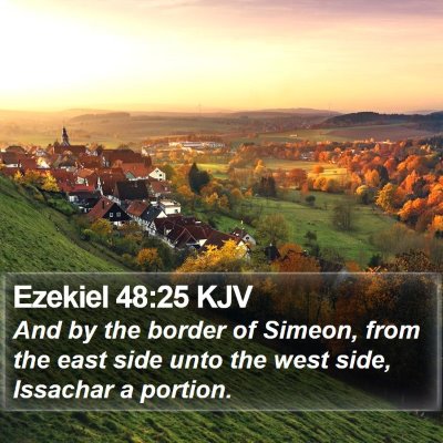 Ezekiel 48:25 KJV Bible Verse Image