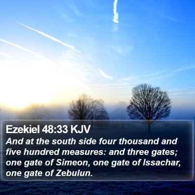 Ezekiel 48:33 KJV Bible Verse Image