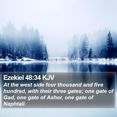 Ezekiel 48:34 KJV Bible Verse Image