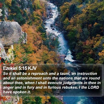 Ezekiel 5:15 KJV Bible Verse Image
