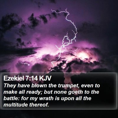 Ezekiel 7:14 KJV Bible Verse Image