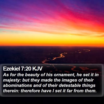 Ezekiel 7:20 KJV Bible Verse Image