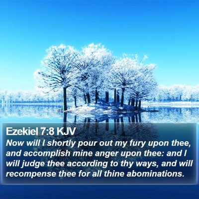Ezekiel 7:8 KJV Bible Verse Image