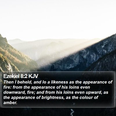 Ezekiel 8:2 KJV Bible Verse Image