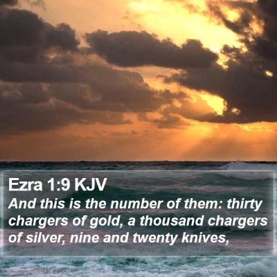 Ezra 1:9 KJV Bible Verse Image