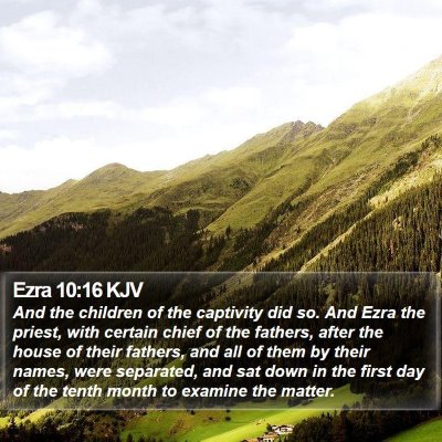 Ezra 10:16 KJV Bible Verse Image