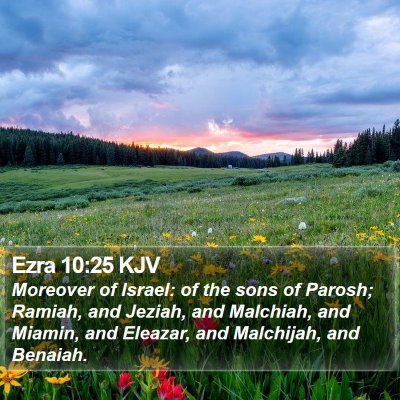 Ezra 10:25 KJV Bible Verse Image