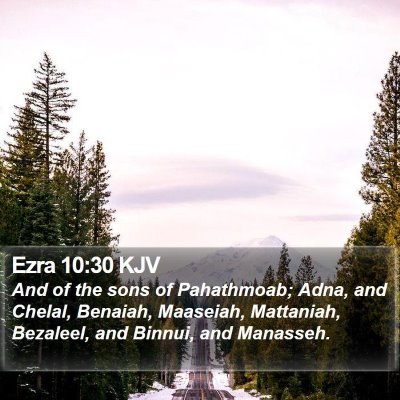 Ezra 10:30 KJV Bible Verse Image