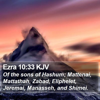 Ezra 10:33 KJV Bible Verse Image