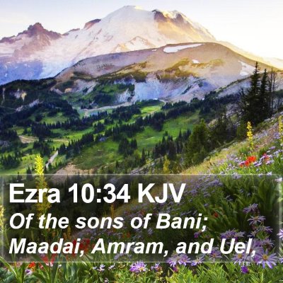 Ezra 10:34 KJV Bible Verse Image
