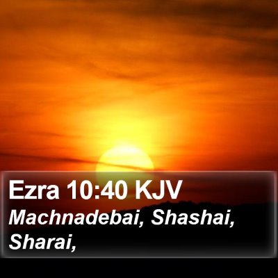Ezra 10:40 KJV Bible Verse Image