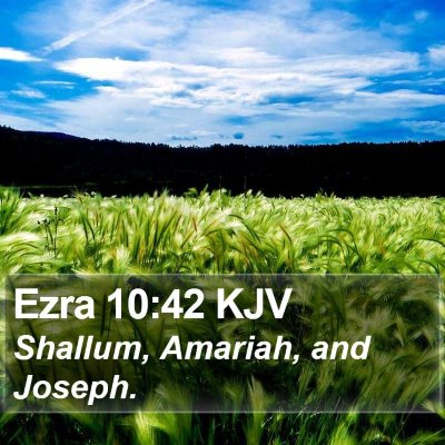 Ezra 10:42 KJV Bible Verse Image