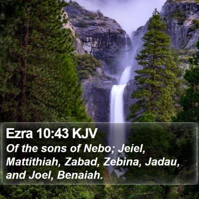 Ezra 10:43 KJV Bible Verse Image