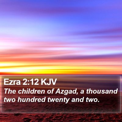 Ezra 2:12 KJV Bible Verse Image