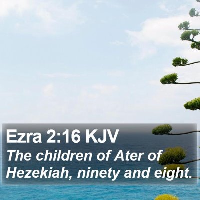 Ezra 2:16 KJV Bible Verse Image