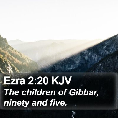 Ezra 2:20 KJV Bible Verse Image