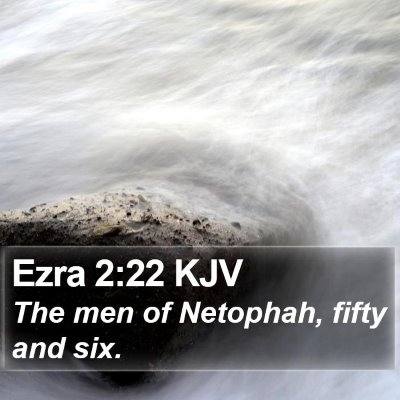 Ezra 2:22 KJV Bible Verse Image
