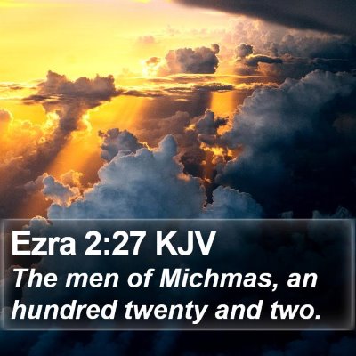Ezra 2:27 KJV Bible Verse Image