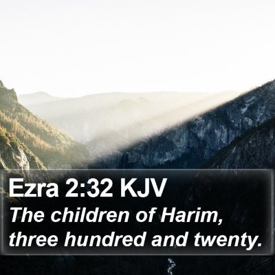 Ezra 2:32 KJV Bible Verse Image
