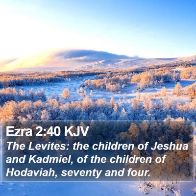 Ezra 2:40 KJV Bible Verse Image
