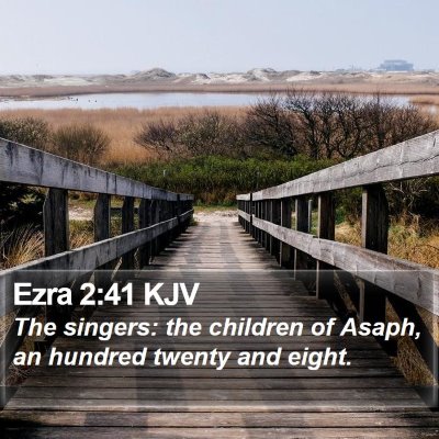 Ezra 2:41 KJV Bible Verse Image