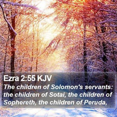 Ezra 2:55 KJV Bible Verse Image
