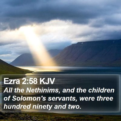 Ezra 2:58 KJV Bible Verse Image