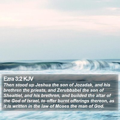 Ezra 3:2 KJV Bible Verse Image