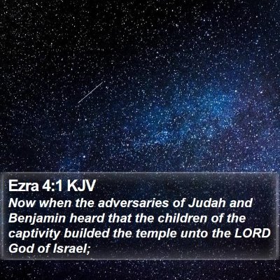 Ezra 4:1 KJV Bible Verse Image