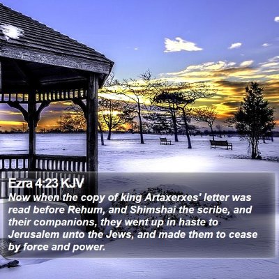 Ezra 4:23 KJV Bible Verse Image
