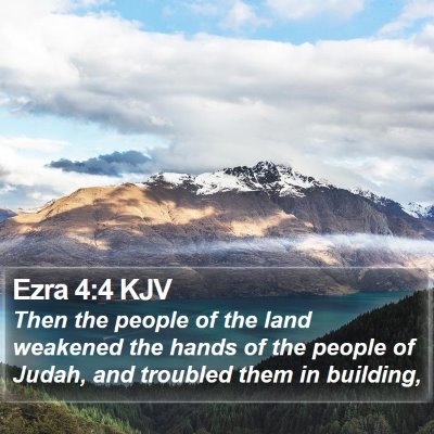 Ezra 4:4 KJV Bible Verse Image