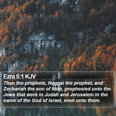 Ezra 5:1 KJV Bible Verse Image