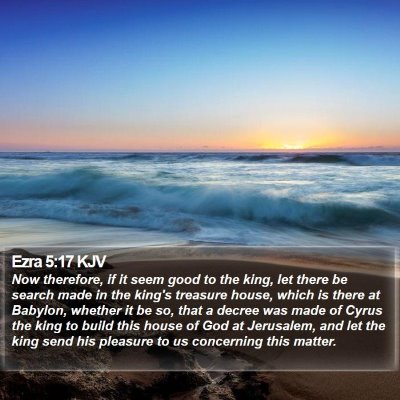 Ezra 5:17 KJV Bible Verse Image