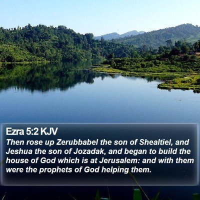 Ezra 5:2 KJV Bible Verse Image