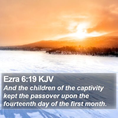 Ezra 6:19 KJV Bible Verse Image