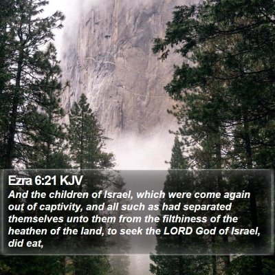Ezra 6:21 KJV Bible Verse Image