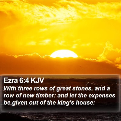 Ezra 6:4 KJV Bible Verse Image
