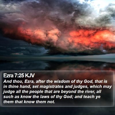 Ezra 7:25 KJV Bible Verse Image