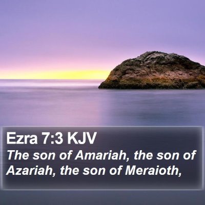 Ezra 7:3 KJV Bible Verse Image